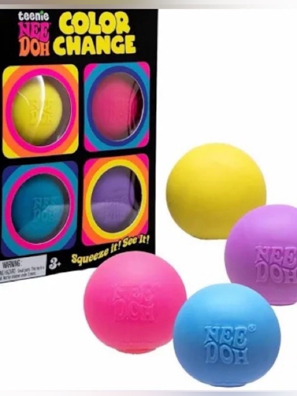 New Needoh Color Change Squishy Balls –